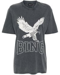 Anine Bing - T-Shirt mit Logo-Print - Lyst