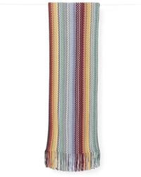 Missoni - Zig-Zag-Knit Fringed Scarf - Lyst