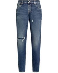 Dolce & Gabbana - Jeans Im Distressed-Look - Lyst
