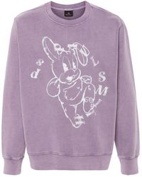 PS by Paul Smith - Bunny-print Cotton Sweatshirt - Lyst