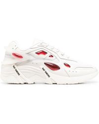 Raf Simons - Antei Panelled Leather Sneakers - Lyst