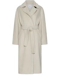 Marella - Abrigo de lana con cinturón - Lyst