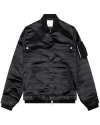 Sacai - Striped Bomber Jacket - Lyst
