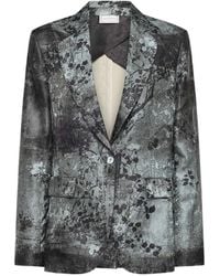 Pierre Louis Mascia - Floral-Print Single-Breasted Blazer - Lyst