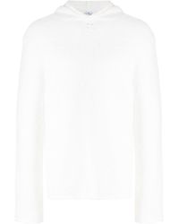Courreges - Brushed-effect Round-neck Hoodie - Lyst