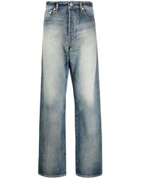 KENZO - Straight Denim Cotton Jeans - Lyst