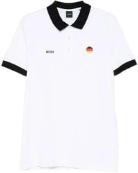 BOSS - Paddy Polo Shirt With Country Flag - Lyst