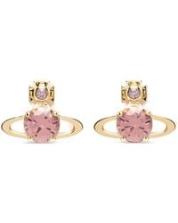Vivienne Westwood - Grandes Boucles D'Oreilles À Cristaux Reina - Lyst