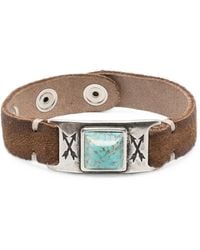 Eraldo - Pulsera De Ante Con Aplique De Turquesa - Lyst