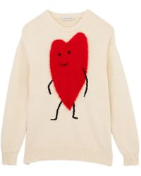 Joshua Sanders - Pull En Maille Intarsia À Patch Cœur - Lyst