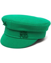 Ruslan Baginskiy - Logo-Embroidered Ribbed Baker Boy Hat - Lyst