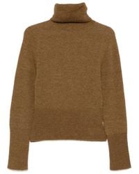Cortana - Eira Roll-Neck Ribbed-Trim Sweater - Lyst