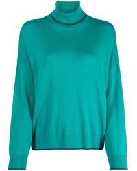 Liu Jo - Maglione a collo alto con logo - Lyst