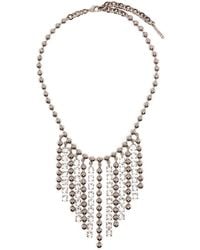 Alessandra Rich - Crystal-embellished Drop Necklace - Lyst