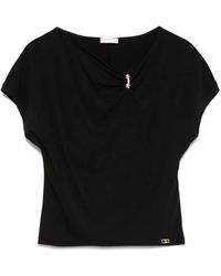 Liu Jo - T-Shirt À Détail Appliqué - Lyst