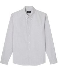 A.P.C. - Striped Long-Sleeve Shirt - Lyst
