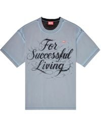 DIESEL - T-Shirt With For Successful Living Print - Lyst