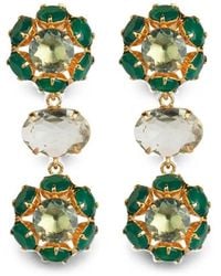 Bounkit - Odessa Amethyst Onyx Earrings - Lyst