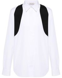 Alexander McQueen - Katoenen Overhemd Met Borduurwerk - Lyst
