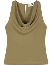 Aeron - Top Yael Con Scollo Drappeggiato - Lyst