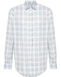 Canali - Long-sleeves Checked Shirt - Lyst