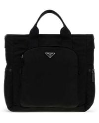Prada - Borsa A Spalla Re-Nylon Con Logo - Lyst