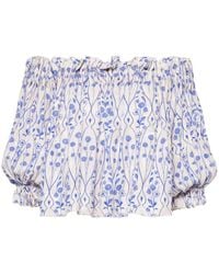 Agua Bendita - Blusa Urucu Con Hombros Descubiertos - Lyst