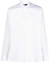 Karl Lagerfeld - Logo-embroidered Button-up Shirt - Lyst