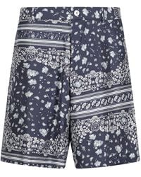 Fendi - Pantalones cortos con estampado de bandana - Lyst