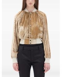Ann Demeulemeester - Arya Froissé Velvet Bombe Jacket - Lyst