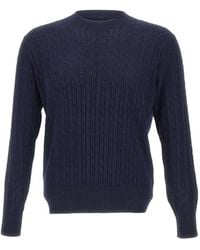 Kangra - Cable-Knit Crew-Neck Sweater - Lyst