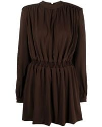 FEDERICA TOSI - Vestido corto con detalle fruncido - Lyst