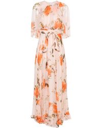 Erdem - Floral-print Silk Maxi Dress - Lyst