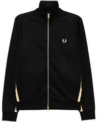 Fred Perry - Veste Zippée À Bandes Contrastantes - Lyst