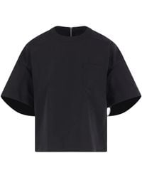 Sacai - Pocket Zip T-Shirt - Lyst