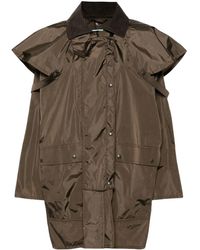 Prada - Veste Zippée À Col En Velours Côtelé - Lyst