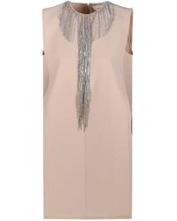 Sportmax - Fringe-Detail Sleeveless Mini Dress - Lyst