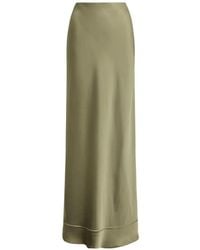 Ralph Lauren - Satin-Charmeuse A-Line Maxi Skirt - Lyst