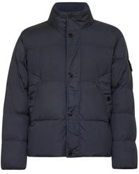Stone Island - Gefütterte Jacke mit Logo-Patch - Lyst