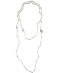 Izabel Display - Mega Pearl Halskette Mit Cubic Zirkonia - Lyst