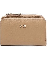 V73 - Zip-Closure Logo Wallet - Lyst