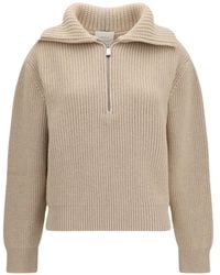 Malo - Ribbed Quarter-Zip Sweater - Lyst