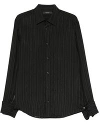 Gucci - Striped Silk Gauze Shirt - Lyst