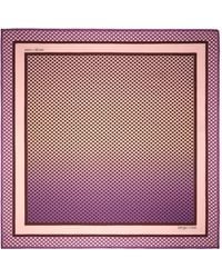 Sergio Rossi - Mermaid Scale-Pattern Silk Scarf - Lyst