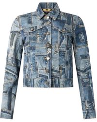 Roberto Cavalli - Patchwork Denim Jacket - Lyst