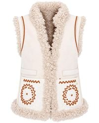 PHO® Firenze - Chaleco Reversible Con Bordado - Lyst