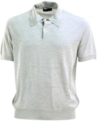 Prada - Silk Polo Shirt - Lyst