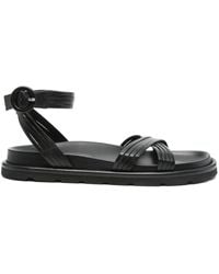 Gianvito Rossi - Leather Flat Sandals - Lyst