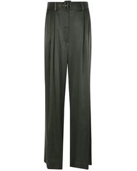 Zimmermann - Pantalones Plisados Con Cinturón - Lyst