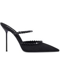Paris Texas - Lidia Crystal-Embellished Pointed Mules - Lyst